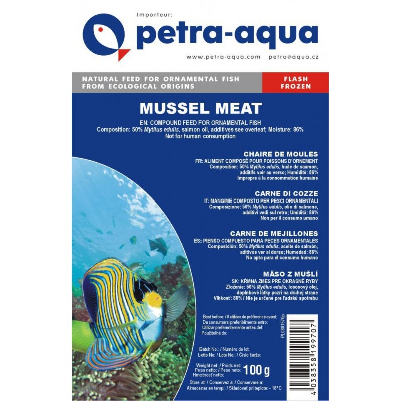 PETRA-AQUA Mejillones picados 100g